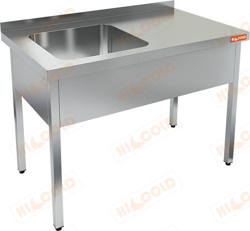 НСО1М-14/7БЛ стол-моечная ванна, 1 секц. (500х500х300) слева, HICOLD RUS
