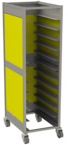 Тележка-шпилька под подносы Restoinox ТШCЗПП-12-40/20-304/325-360
